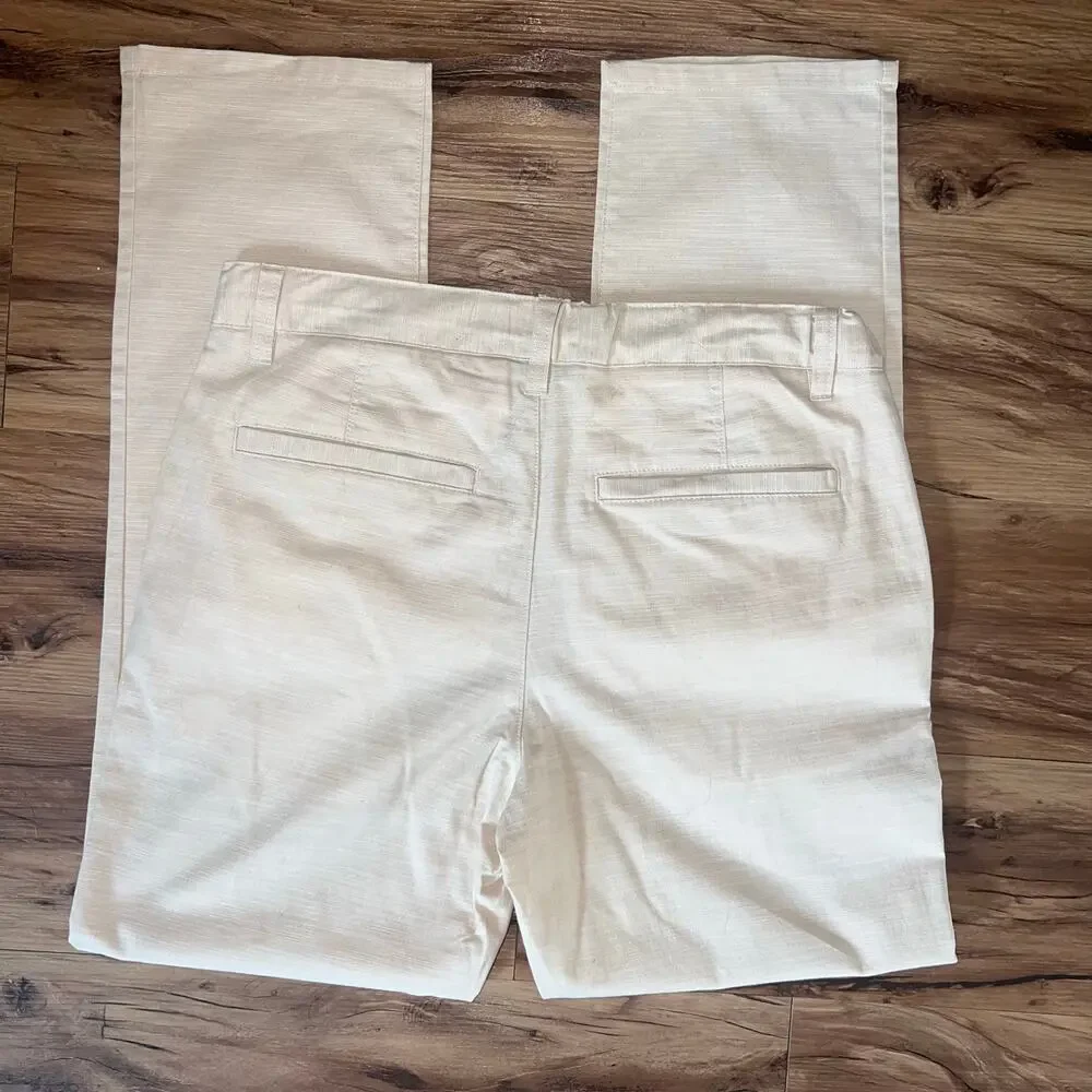 Cat & Jack Cream Khaki Chino Pants Casual Straight Leg Trousers Size 16
